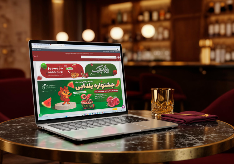 طراحی اسلایدر سایت و استوری شب یلدا | مارون گرافیک