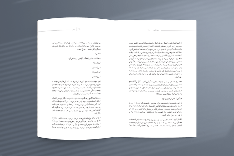 طراحی جلد و صفحه آرایی کتاب «سیلی» / اثر رضا فیاضی